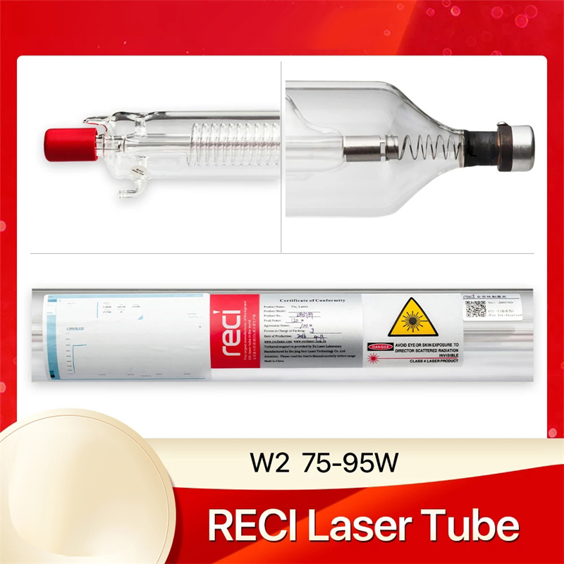  Reci W2/T2 90W-100W CO2 Laser Tube Boîte En Bois Emballage CO2 Laser Gravure Machine De Découpe 