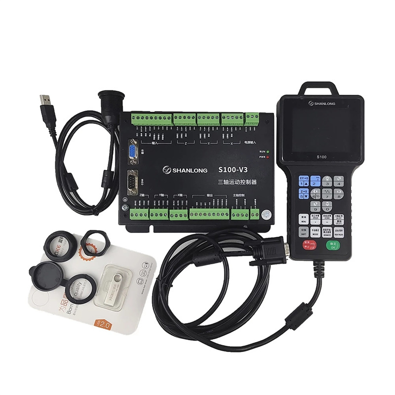 SHANLONG S100 3 axes DSP contrôleur à distance pour Machine de gravure CNC DSP système de contrôle portable 